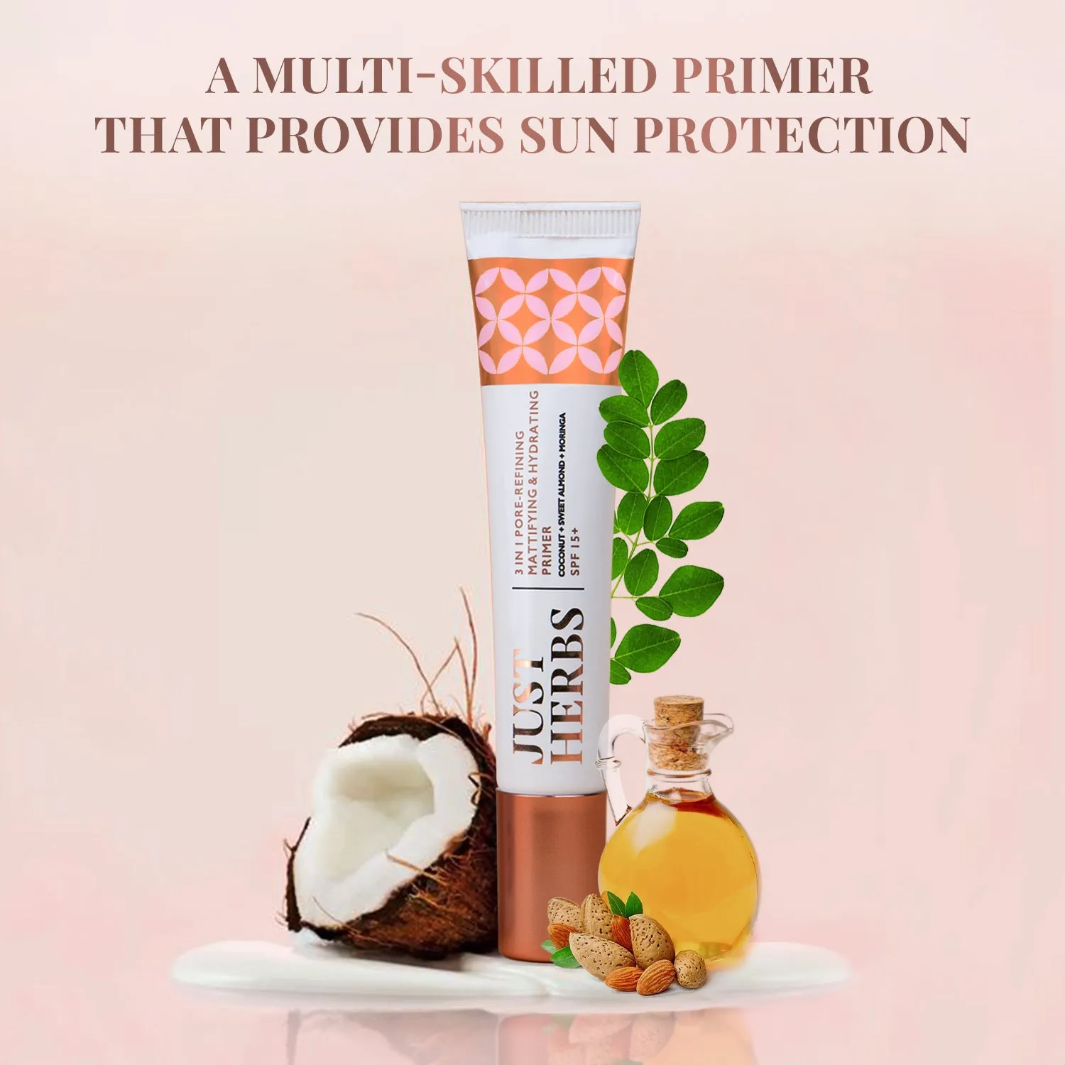 3 In 1 Pore-Refining, Mattifying & Hydrating Primer SPF 15  - Just Herbs