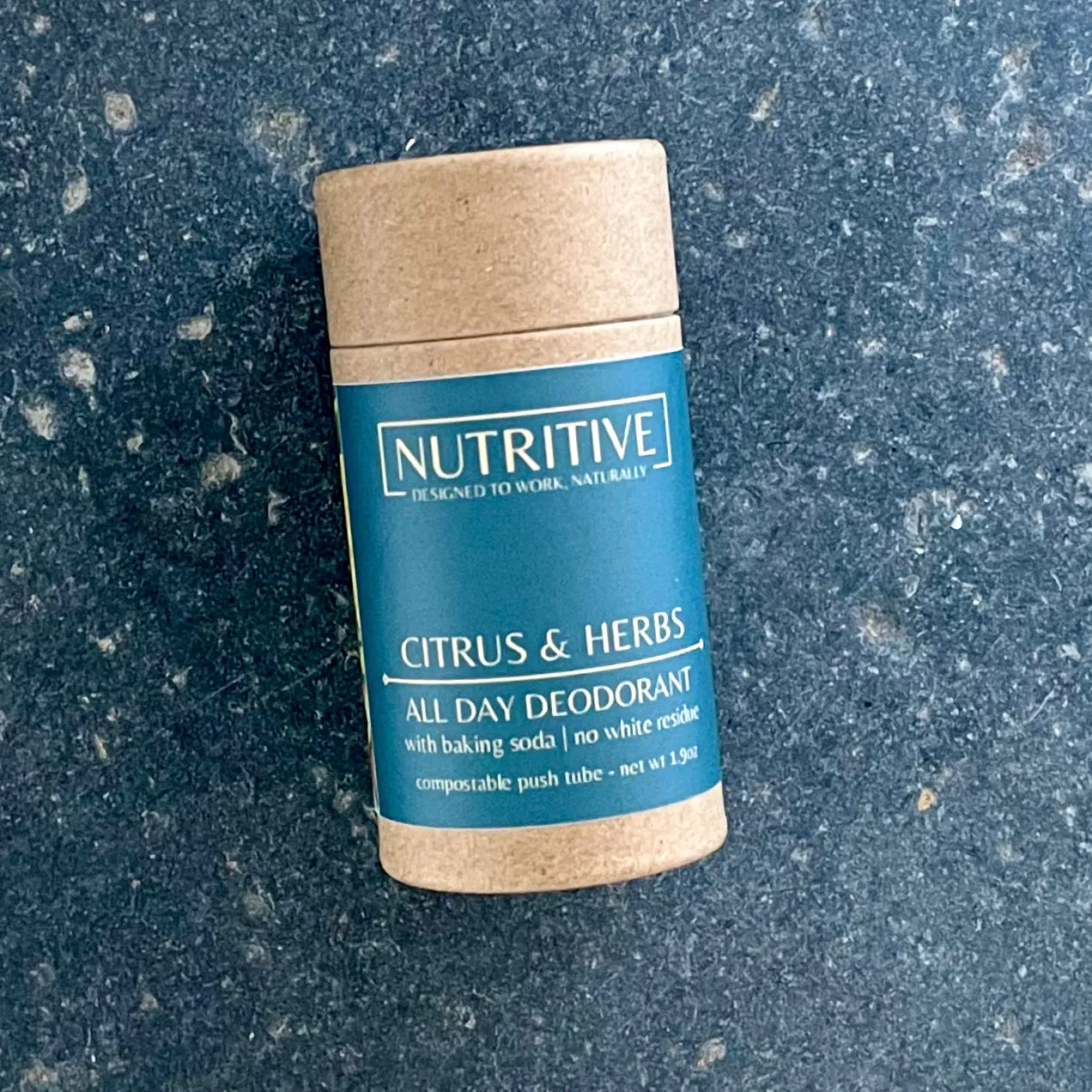 ALL DAY DEODORANT w/Baking Soda - Compostable PushTube