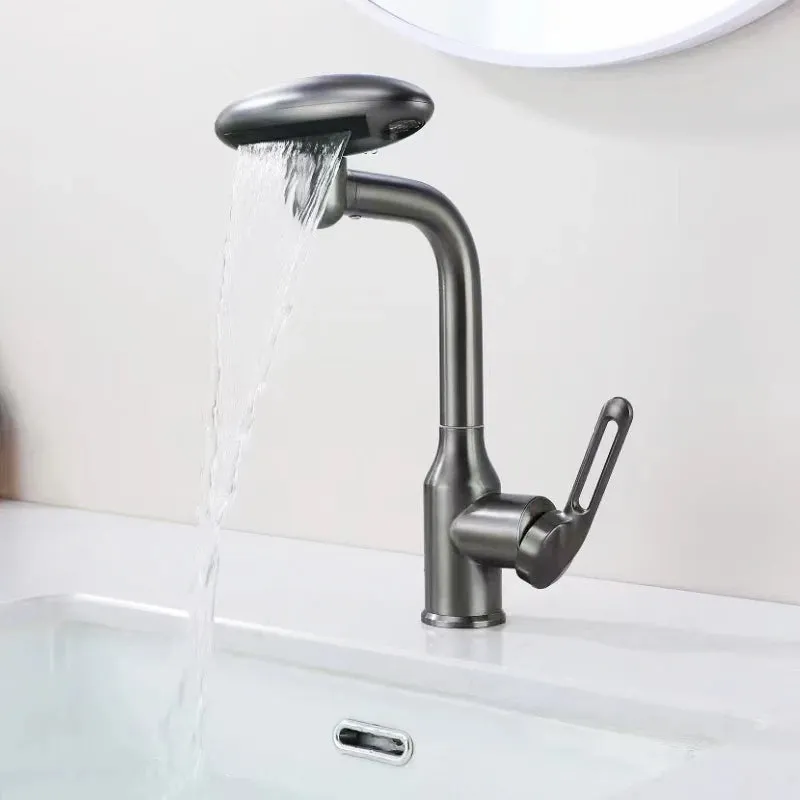 AquaFlow Pro 4-Mode Waterfall Basin Faucet