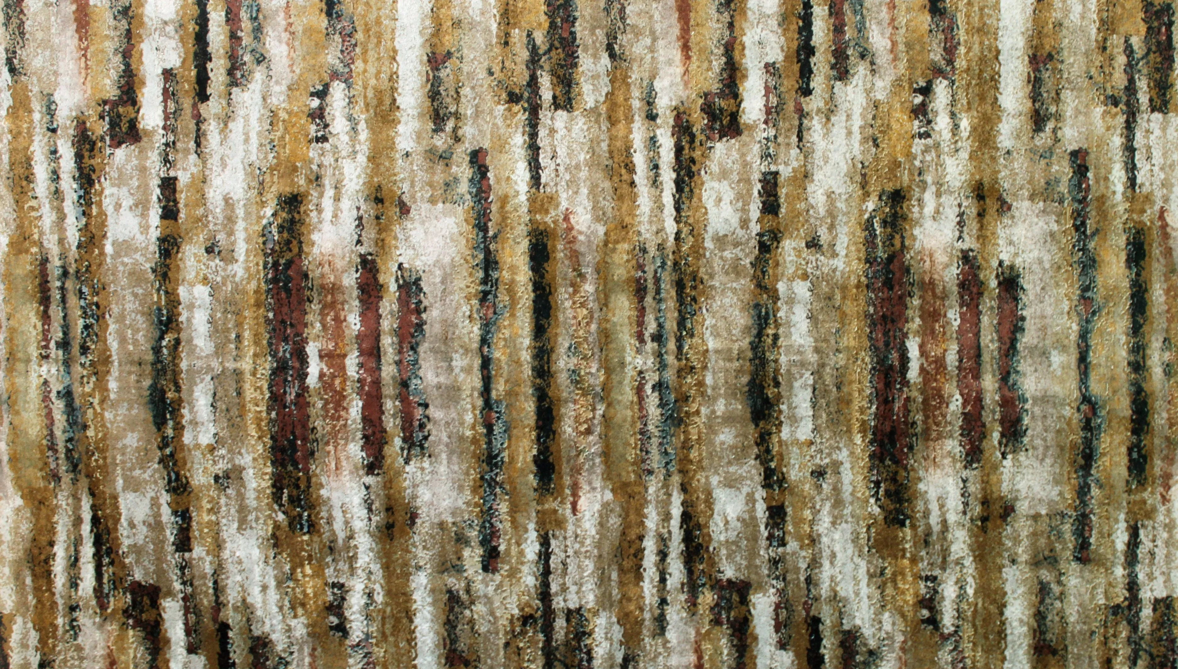 Aura Ochre Printed Velvet Fabric