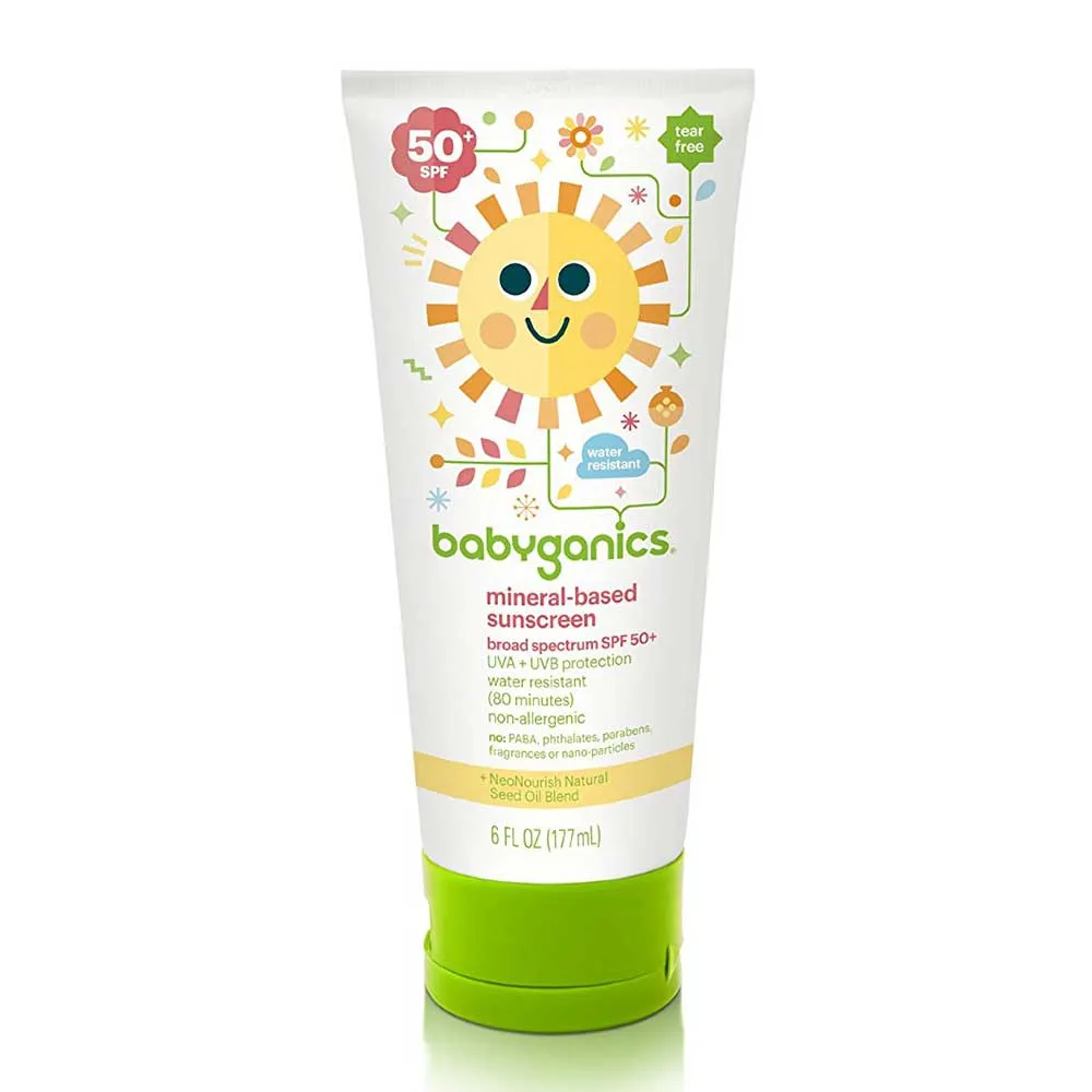 Babyganics 12108 Mineral-Based Sunscreen Lotion 50 SPF, 1 Each