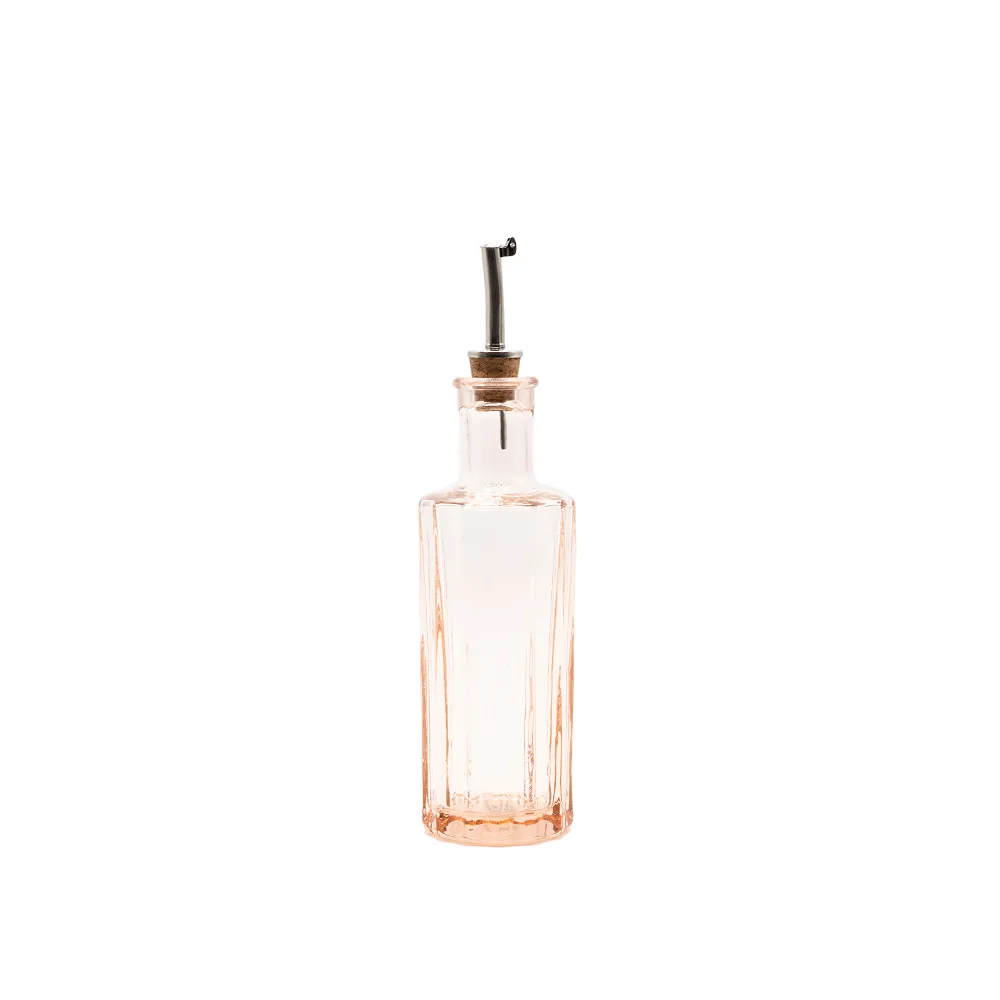 Blush Pink Oil Bottle Recycled glass