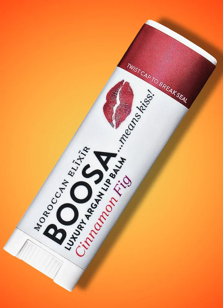 BOOSA Argan Lip Balm  (Cinnamon Fig)