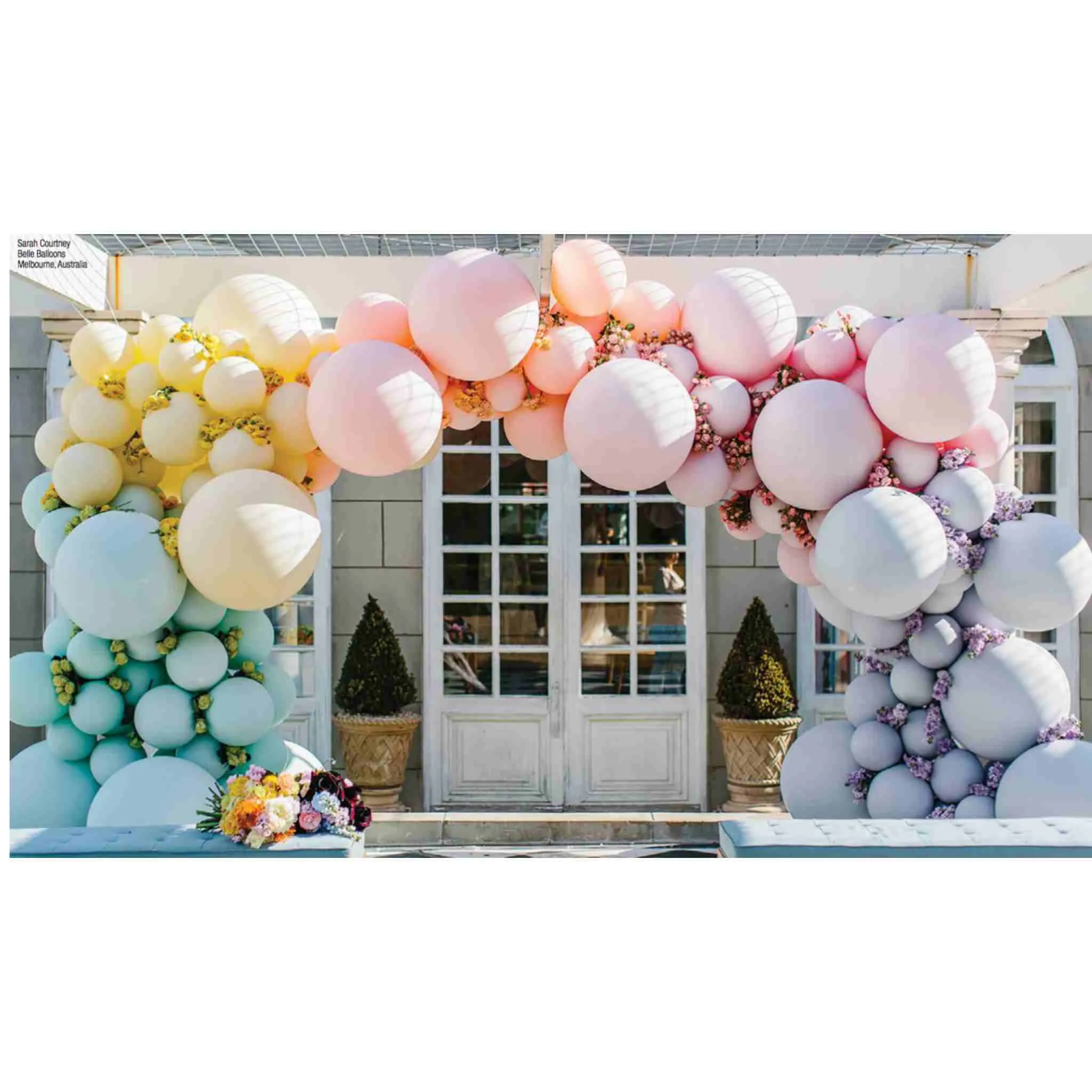 Chalk Rose Pink Custom Layered Latex Balloons