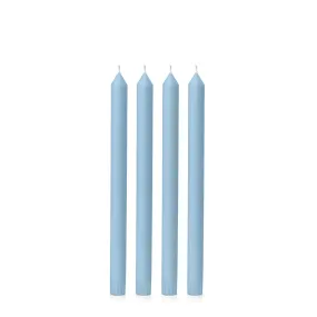 DINNER CANDLE 30cm (Pack of 4), PASTEL BLUE