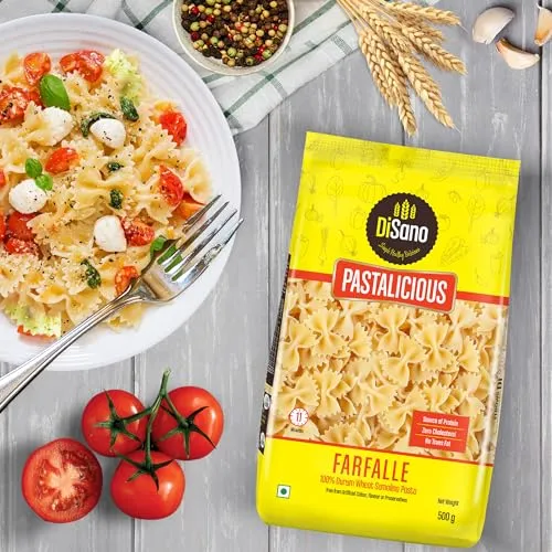 DiSano Pastalicious 100% Durum Wheat Farfalle Pasta, 500g