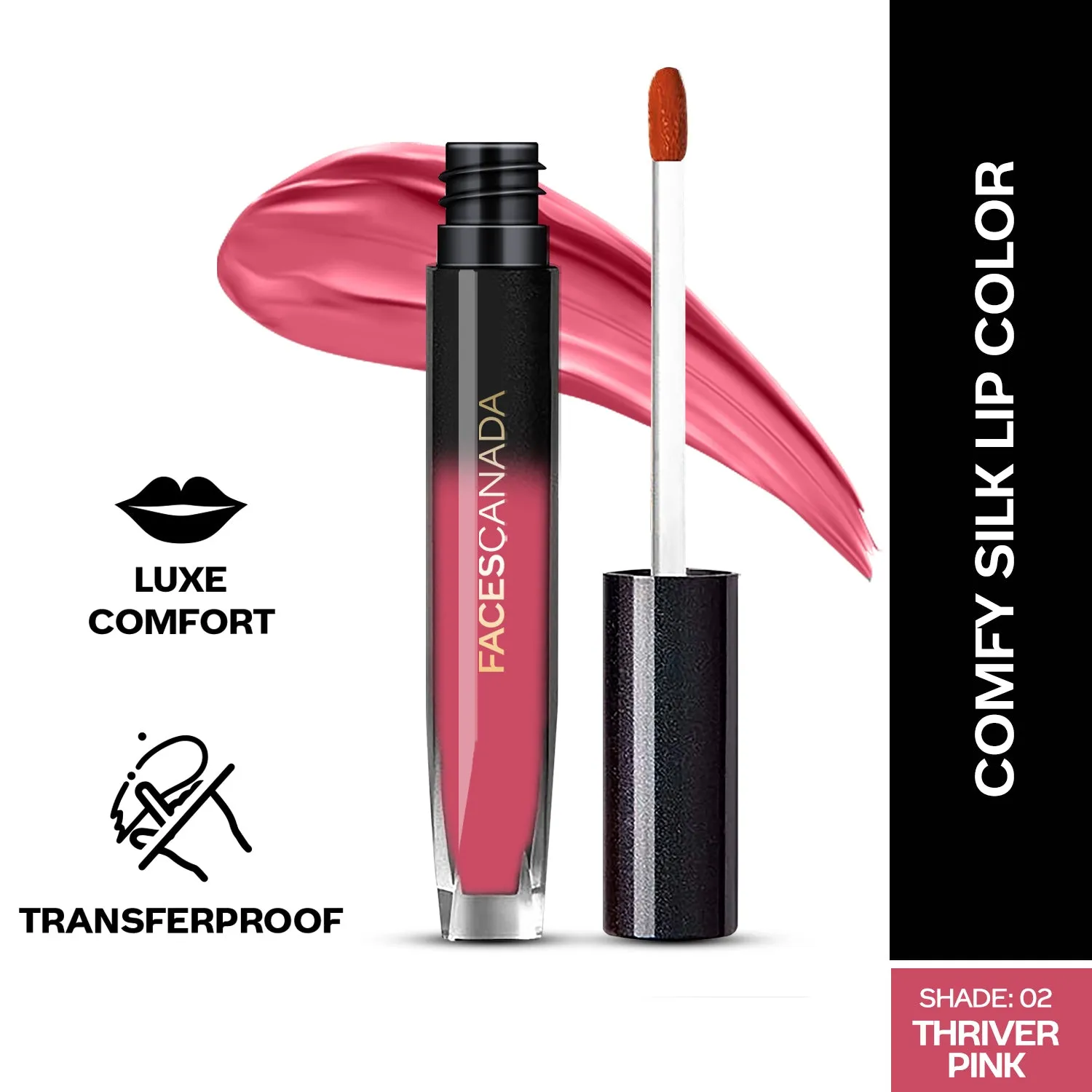 FC Comfy Silk Liquid Lip Color- Thriver Pink 02