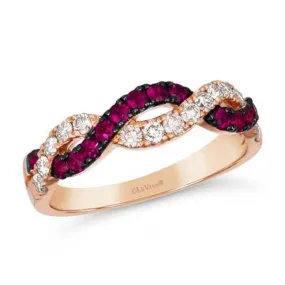 Le Vian Ring featuring Passion Ruby with Nude Diamonds in 14K Strawberry Gold