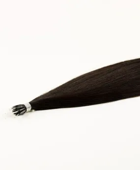 Natural Black, 22" Nano Tip Hair Extensions, #N13