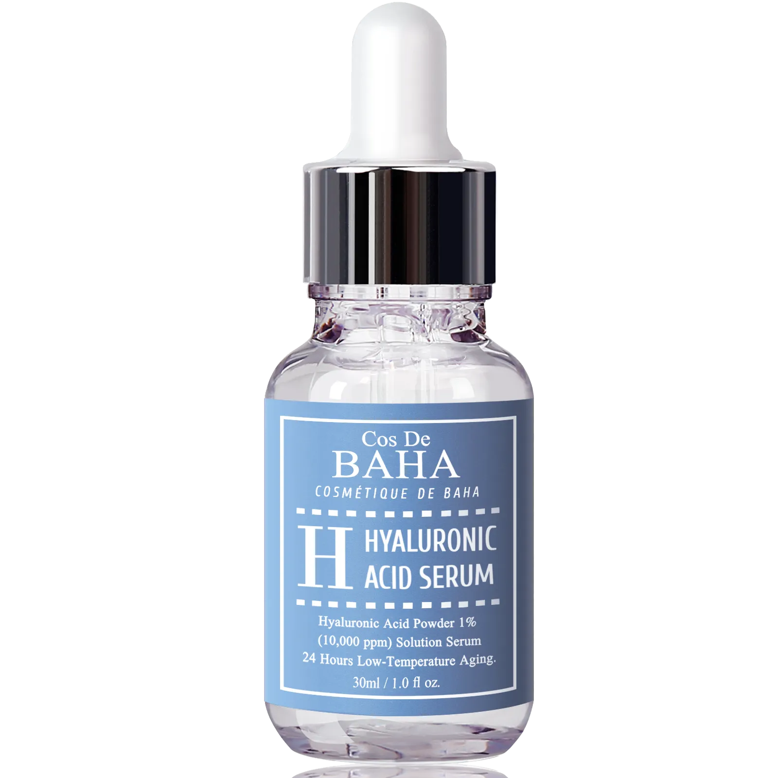 Pure Hyaluronic Acid 1% Powder Solution Serum 10000ppm - Intense Hydration   Visibly Plumped Skin