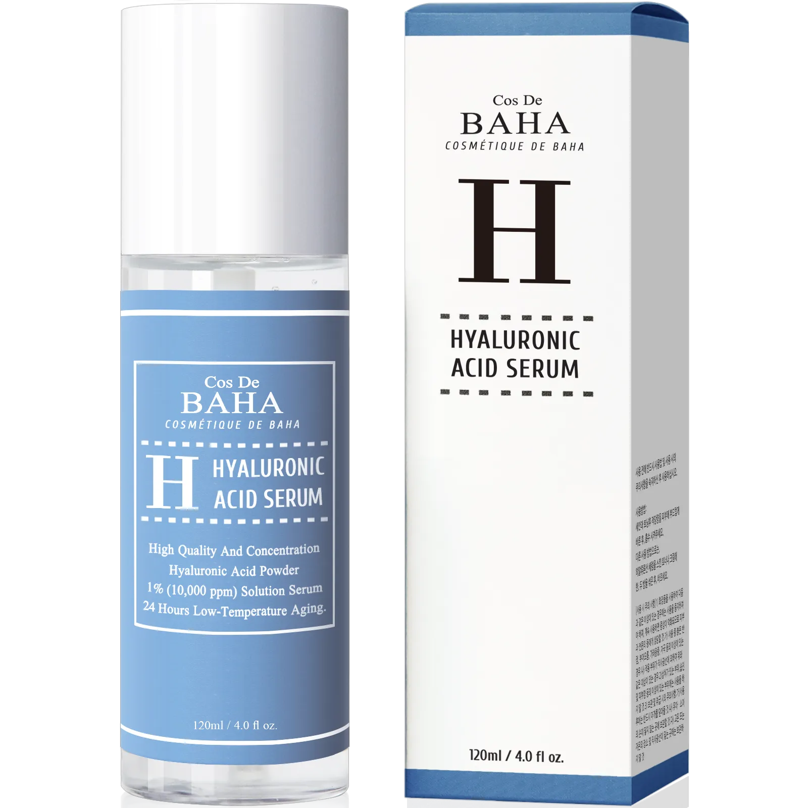 Pure Hyaluronic Acid 1% Powder Solution Serum 10000ppm - Intense Hydration   Visibly Plumped Skin