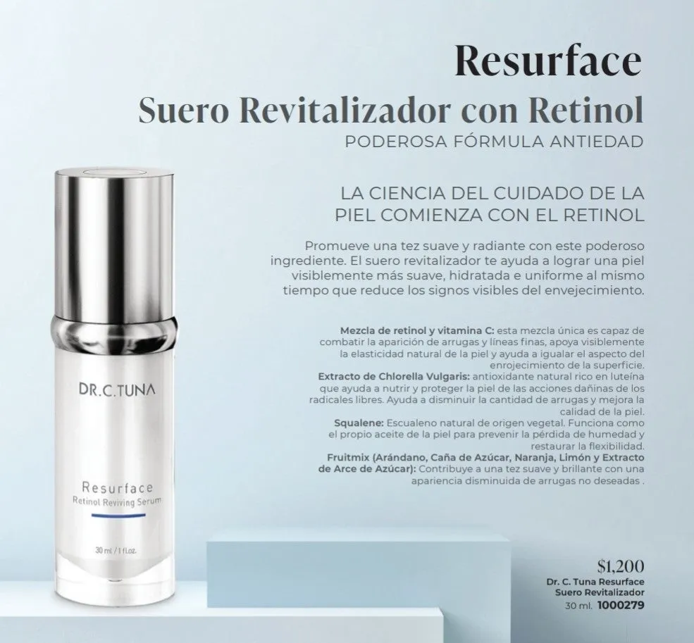 Resurface Retinol Reviving Serum | Dr. C. Tuna | Farmasi