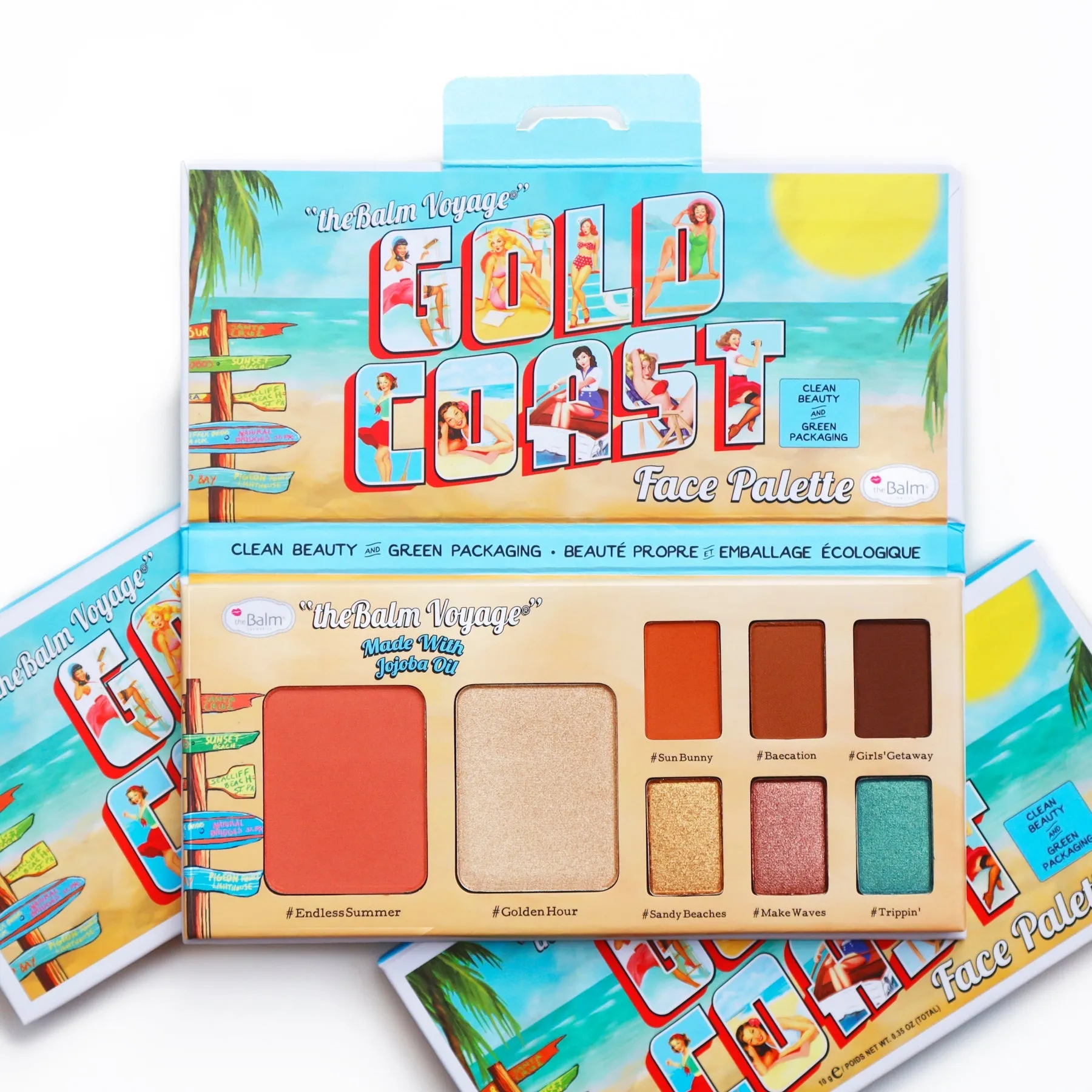 The Balm Gold Coast Face Palette - Model Roz x theBalm