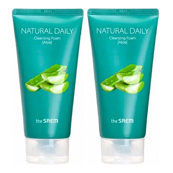 THE SAEM Natural Daily Cleansing Foam  aloe Special Set