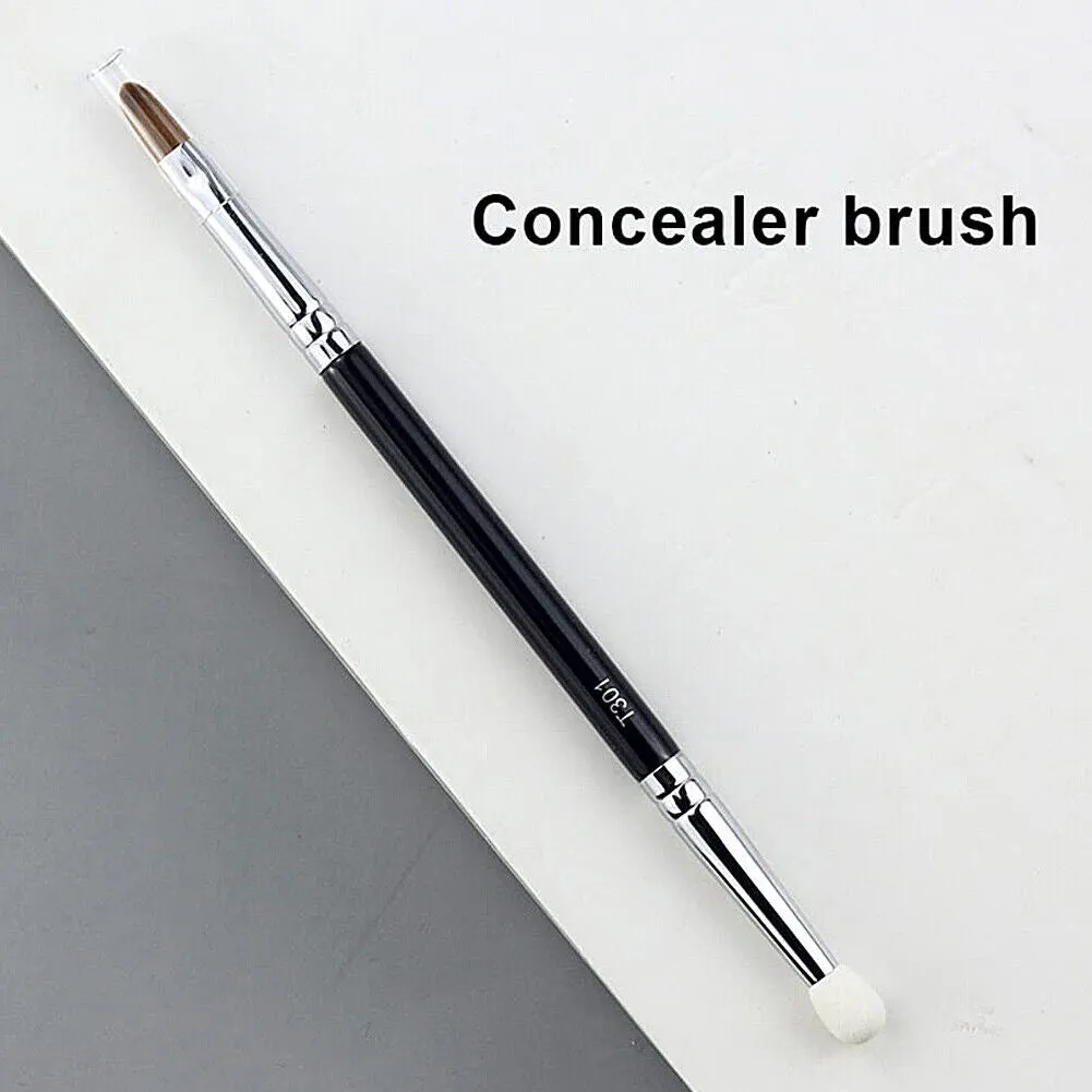 US 1-2 Concealer Brush Set T22 T301 Fine Double-headed Sponge Tear Trough Cover