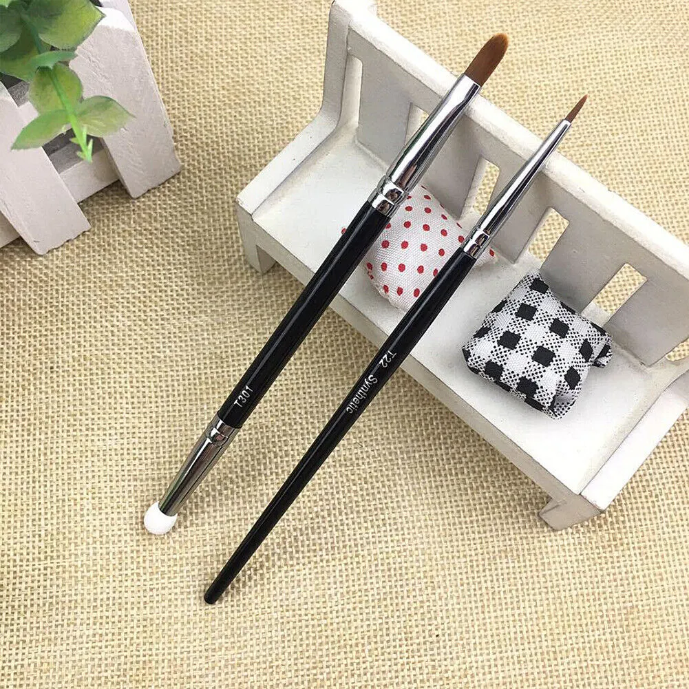 US 1-2 Concealer Brush Set T22 T301 Fine Double-headed Sponge Tear Trough Cover