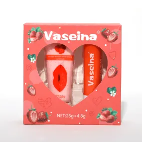 Vaseina Strawberry Water Moisturizing Lip Scrub   Lip Balm - 25g 4.8g