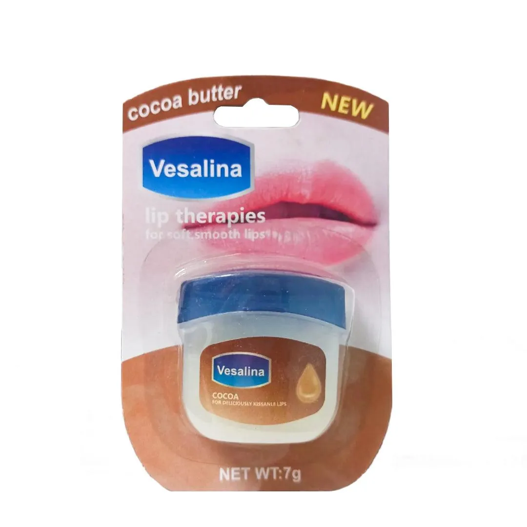 Vesalina Lip Balm For Soft & Smooth Lips - 4 Flavors × 7g